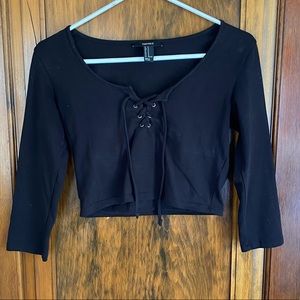✨3 for $10✨Forever 21 3/4 Sleeve Crop